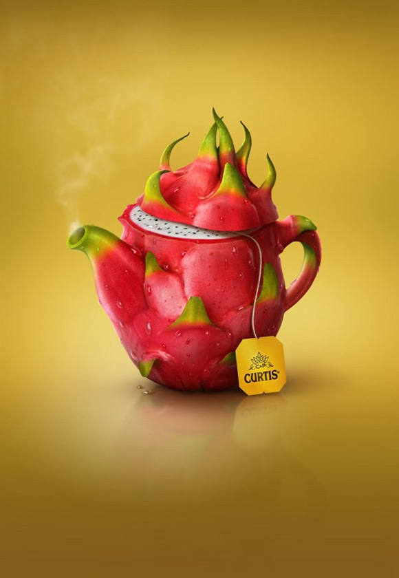 美味有趣的水果创意图片广告