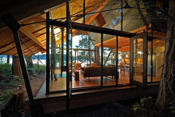 豪华小木屋别墅设计 让你住在丛林眺望大海