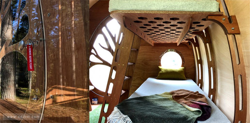 舒适的特制环保科技帐篷小木屋 空间设计 第8张