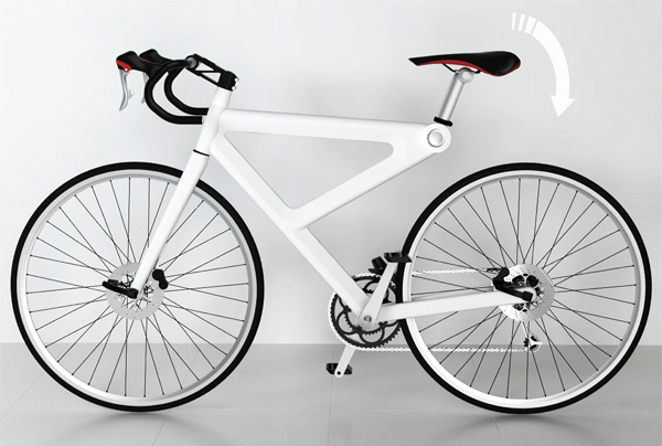超级方便的一体式自行车防盗锁设计 新奇创意 第2张